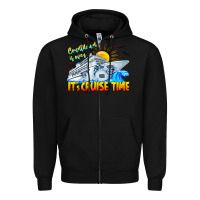 Black Countdown Is Over It's Cruise Time Zipper Hoodie - CowhideDigitalArt