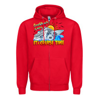 Red Countdown Is Over It's Cruise Time Zipper Hoodie - CowhideDigitalArt