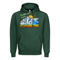 Sports Green Countdown Is Over It's Cruise Time Zipper Hoodie - CowhideDigitalArt