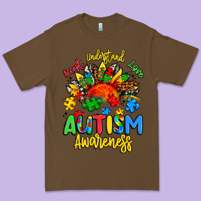 Accept Understand Love Autism Awareness Premium Tee Designed By Artiststas