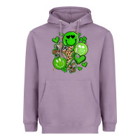 Lavender st patrick's day green smile Heavyweight Hoodie - Artiststas