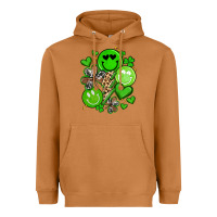 Meerkat st patrick's day green smile Heavyweight Hoodie - Artiststas