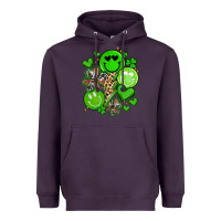 Plum st patrick's day green smile Heavyweight Hoodie - Artiststas