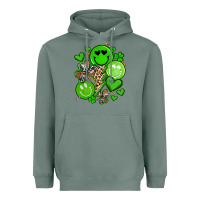 Sage st patrick's day green smile Heavyweight Hoodie - Artiststas