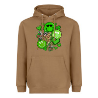 Toasted Coconut st patrick's day green smile Heavyweight Hoodie - Artiststas