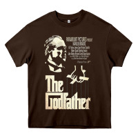 Chocolate Brown The Godfather Heavy Core Tee - lanVoArt