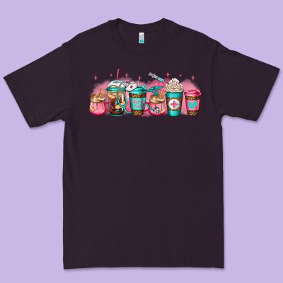 Nurse Fuel Coffee Cup Premium Tee Designed By Jasminsmagicworld