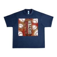 Navy baseball sister Urban Heavy Tee - TumblerDesignByShophia