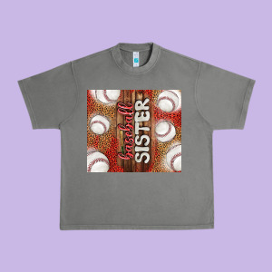Baseball Sister Urban Heavy Tee Designed By Tumblerdesignbyshophia