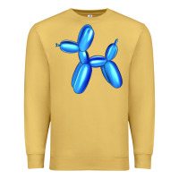 Antique Gold Blue Dog Balloon Premium Sweatshirt - Artiststas