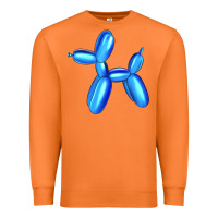 Carrot Blue Dog Balloon Premium Sweatshirt - Artiststas