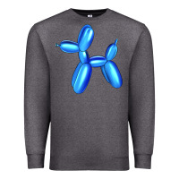 Charcoal Heather Blue Dog Balloon Premium Sweatshirt - Artiststas