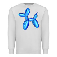 Dove Grey Blue Dog Balloon Premium Sweatshirt - Artiststas