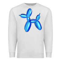 Oatmeal Heather Blue Dog Balloon Premium Sweatshirt - Artiststas