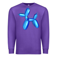 Purple Blue Dog Balloon Premium Sweatshirt - Artiststas