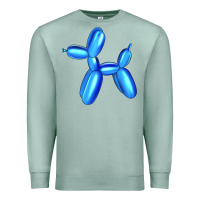 Seafoam Blue Dog Balloon Premium Sweatshirt - Artiststas