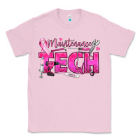 Bubblegum Pink Breast Cancer Maintenance Tech Classic Tee - texasbilliewilder