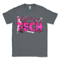 Charcoal Heather Breast Cancer Maintenance Tech Classic Tee - texasbilliewilder