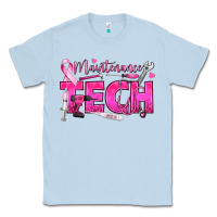 Dusty Blue Breast Cancer Maintenance Tech Classic Tee - texasbilliewilder