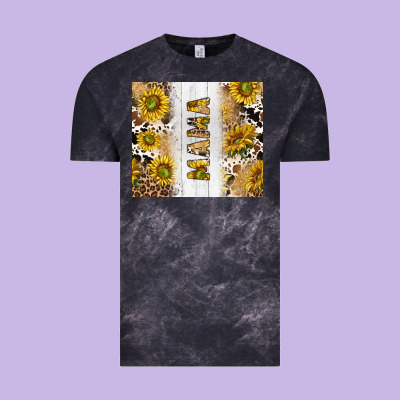 Western Mother's Day Mama With Cowhide And Sunflowers Tumbler Tbs Vintage Tee Designed By Tumblerdesignbyshophia