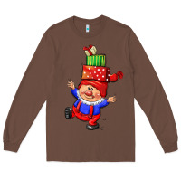 Chestnut cute christmas gnome Long Sleeve Tee - CowGirlArtShop