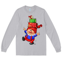 Moon Dust cute christmas gnome Long Sleeve Tee - CowGirlArtShop