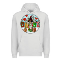 Dove Grey Christmas Gnome Premium Hoodie - FaDigitalArtStudio