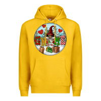 Lemon Christmas Gnome Premium Hoodie - FaDigitalArtStudio