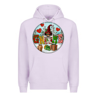 Lilac Christmas Gnome Premium Hoodie - FaDigitalArtStudio