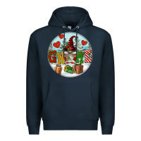 Navy Christmas Gnome Premium Hoodie - FaDigitalArtStudio