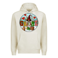 Oatmeal Heather Christmas Gnome Premium Hoodie - FaDigitalArtStudio