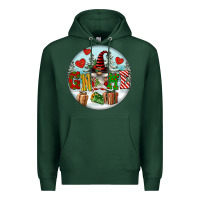 Sports Green Christmas Gnome Premium Hoodie - FaDigitalArtStudio