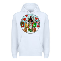 White Christmas Gnome Premium Hoodie - FaDigitalArtStudio