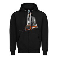 Black Forklift Zipper Hoodie - LillyAllenDesigns