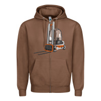Chestnut Forklift Zipper Hoodie - LillyAllenDesigns