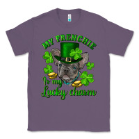 Lavender st.patricks day my french bulldog is my lucky char Classic Tee - RanaPortraitStore
