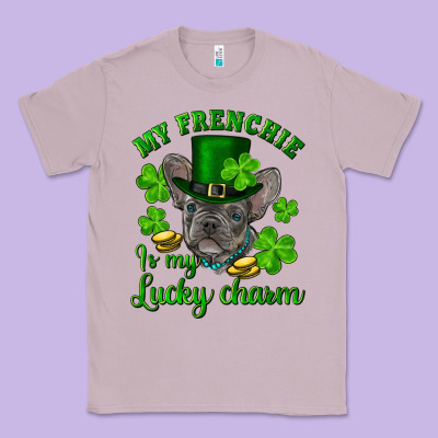St.patricks Day My French Bulldog Is My Lucky Char Classic Tee Designed By Ranaportraitstore