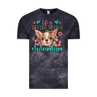 Cloud Black life is better with a chihuahua Vintage Tee - Jasminsmagicworld