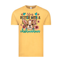 Vintage Mustard life is better with a chihuahua Vintage Tee - Jasminsmagicworld