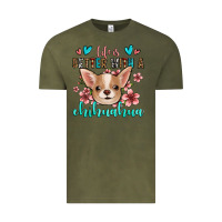 Vintage Olive life is better with a chihuahua Vintage Tee - Jasminsmagicworld