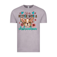 Vintage Zinc life is better with a chihuahua Vintage Tee - Jasminsmagicworld