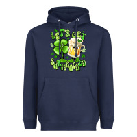 Navy let's get shamrocked Heavyweight Hoodie - Artiststas