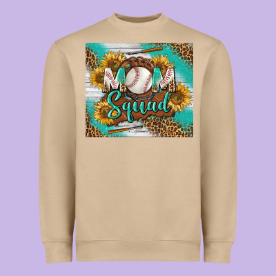 Baseball Mom Squad Tumbler Heavyweight Sweatshirt Designed By Bundleandbundleshop