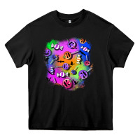 Black halloween candy patches 1 Heavy Core Tee - BundleAndBundleShop