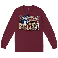 Burgundy volleyball  mom 4 Long Sleeve Tee - Jasminsmagicworld