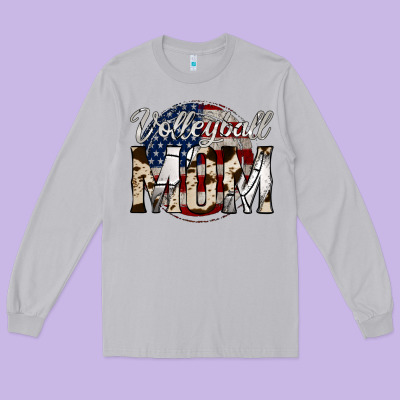 Volleyball  Mom 4 Long Sleeve Tee Designed By Jasminsmagicworld