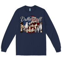 Navy volleyball  mom 4 Long Sleeve Tee - Jasminsmagicworld