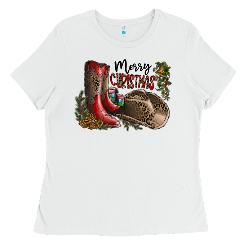 Merry Christmas Ladies Tee by SublimationCraftShop | Teevron