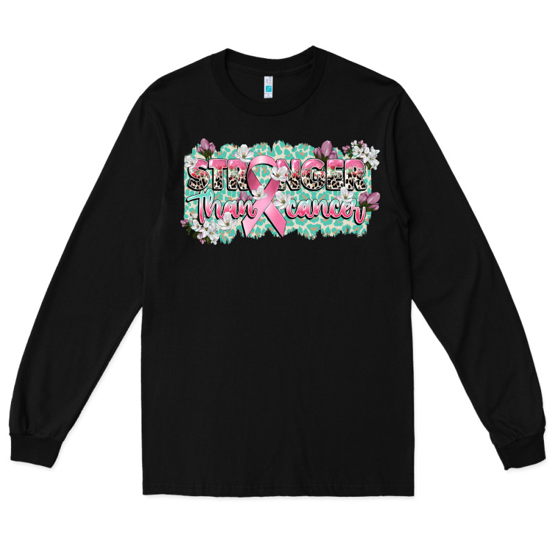 Stronger Than Cancer Cancer Awareness Long Sleeve Tee by CowGirlArtShop | Teevron