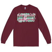 Burgundy stronger than cancer cancer awareness Long Sleeve Tee - CowGirlArtShop